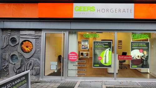 Außenaufnahme vom GEERS Fachgeschäft