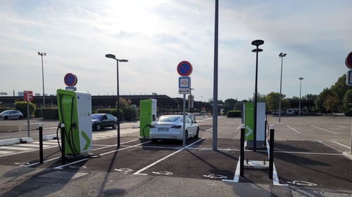 EV charging station Allego Avignon