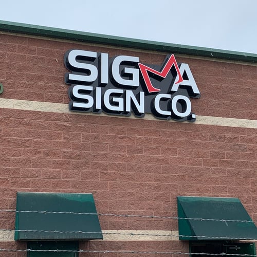 SIGMA Sign Co exterior building sign