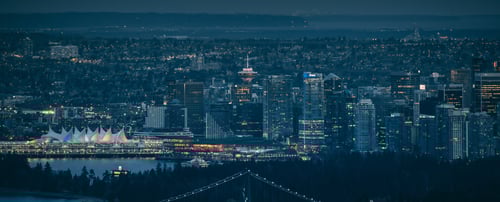 Vancouver Skyline at night