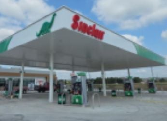 Sinclair Gas Station Fueling Island