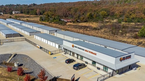 New Frontier Self Storage Facility drone view