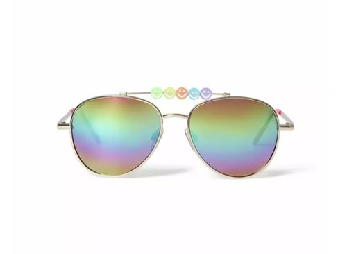 Rainbow aviator sunglasses