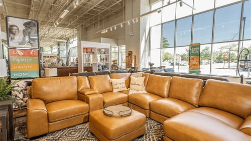 Batavia Slumberland Furniture leather sectional