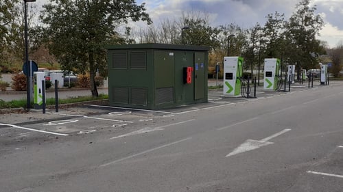 EV charging station Allego La Riche