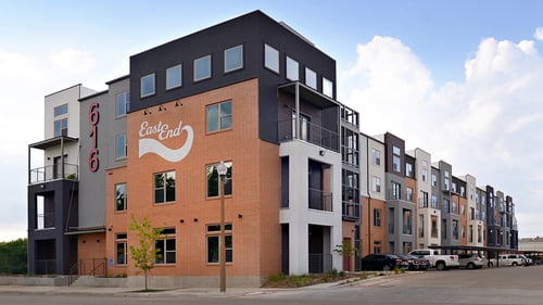 Property exterior at East End Lofts at the Railyard, Denton, TX, 76201