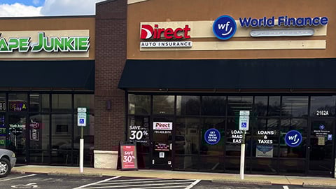 Direct Auto Insurance storefront located at  2162 South Highland Ave, Jackson