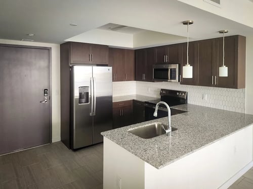 Kitchen at Meridian Point at Goulds Station in Miami, FL, 33170