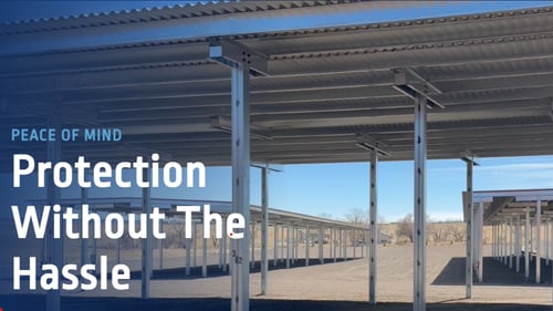 Different sotrage areas at Genesis RV & Boat Storage