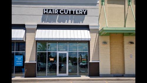 Outside the Hair Cuttery salon in  Kissimmee
