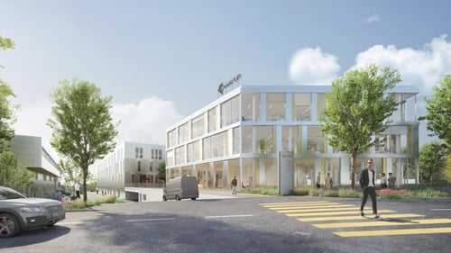 Le bâtiment QUARZ'UP se situera dans la zone de Vernier-Montfleury