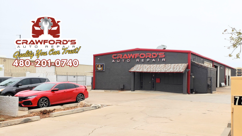 Crawford's Auto Repair storefront, Chandler Auto Repair, Gilbert Auto Repair - 480-201-0740