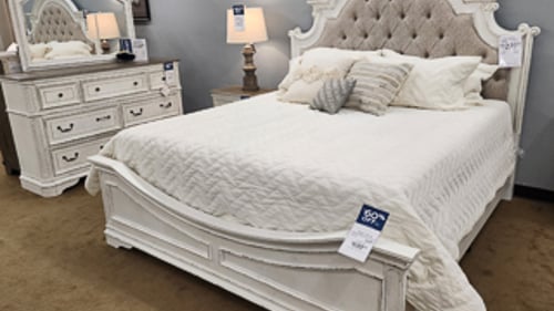 Tomah Slumberland Furniture white bedroom set