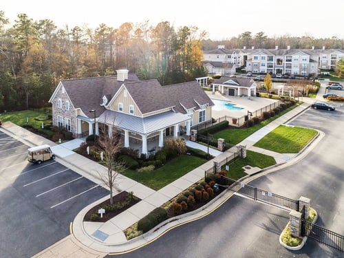 Aerial view at Garden Springs Apartments in Chester, VA