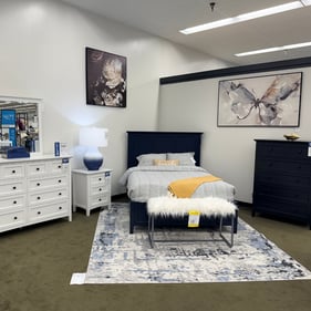 Explore the Grace Bedroom Collection at Slumberland Furniture Burlington in Burlington, Iowa. Available in three different color options, the Grace Collection offers coordinated bedroom furniture designed to make creating a complete bedroom simple. Shop beds, dressers, nightstands and coordinating storage pieces while choosing the finish that best fits your space and style. Visit our locally owned Burlington furniture showroom to see the Grace Collection in person and explore bedroom sets, mattresses, bedding, lamps, rugs, wall art and accessories to complete your bedroom.