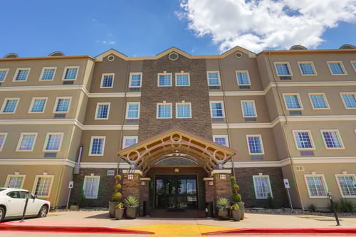 Welcome to the Staybridge Suites near the Circuit of the Americas.