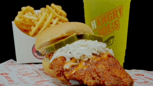 Hangry Joe's Mega Sandwich Mega Sando Hot Chicken