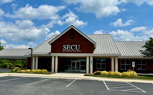Outside view of the State Employees' Credit Union Bermuda Run branch