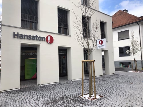 Hansaton Hörkompetenz-Zentrum Raiffeisenstraße 1a, Lustenau Frontansicht