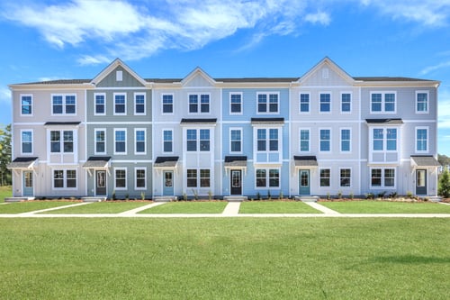 Exteriors of Townhomes at Westpark at Cane Bay