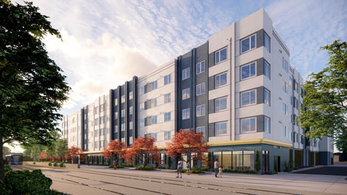 Apartment building at Rivo, Sacramento, CA