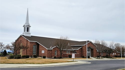 The Church of Jesus Christ of Latter-day Saints Meeting house. Street view. Middleton Road church building.