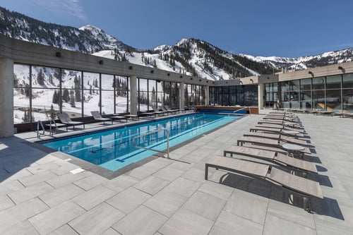 The pool at The Cliff Spa