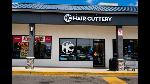 Outside the Hair Cuttery salon in  Baltimore