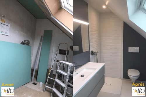 Salle de bain - Avant / Après notre intervention