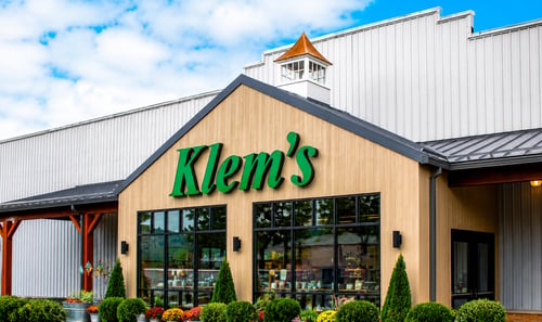 Klem's storefront welcomes customers with a modern entrance and a wide selection of quality products, including workwear, footwear, outdoor gear, home improvement supplies, lawn and garden essentials, and seasonal merchandise. Serving the Spencer, MA community with trusted brands and exceptional customer service.