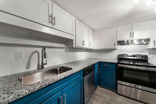 Fully Equipped Kitchen at Pines at Lawrenceville Apartments in Decatur, GA