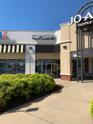 The front entrance of Hair Cuttery at Southgate Square.