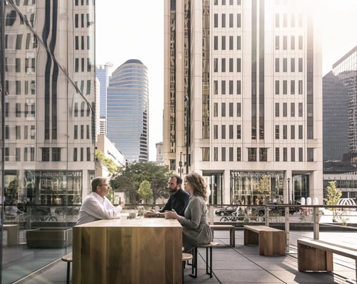 Large Outdoor Cafe at 365 Nicollet, Minneapolis, Manchester
