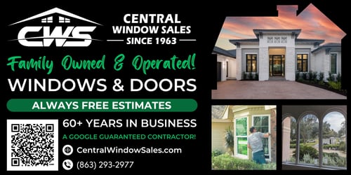 Central Window Sales - Serving Central Florida for over 60 years. Your local window & door replacement contractor.
