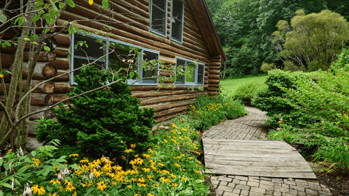 Outside View of a Cabin