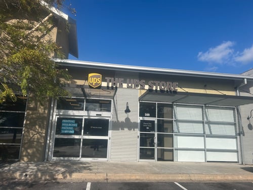 Storefront of The UPS Store at Southpark Meadows in Austin, TX, 8708 S Congress Ave, Suite 500