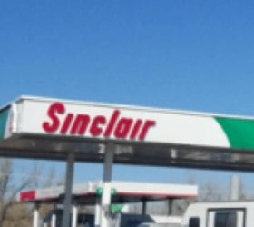 Sinclair Gas Station Fueling Island