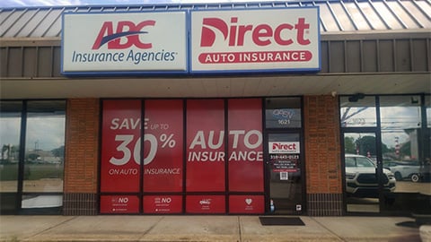 Direct Auto Insurance storefront located at  1621 Macarthur Dr, Alexandria