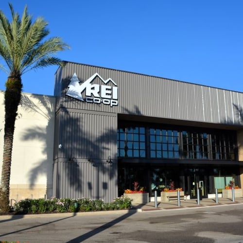 The front of the REI store in Sarasota, Florida