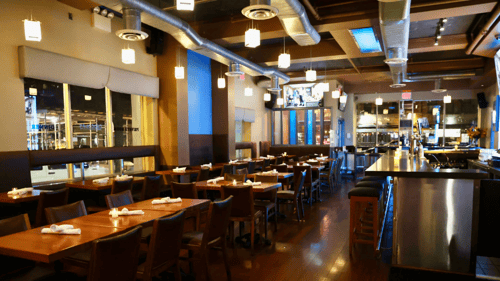 Seating area at Chocolàt Restaurant & Bar