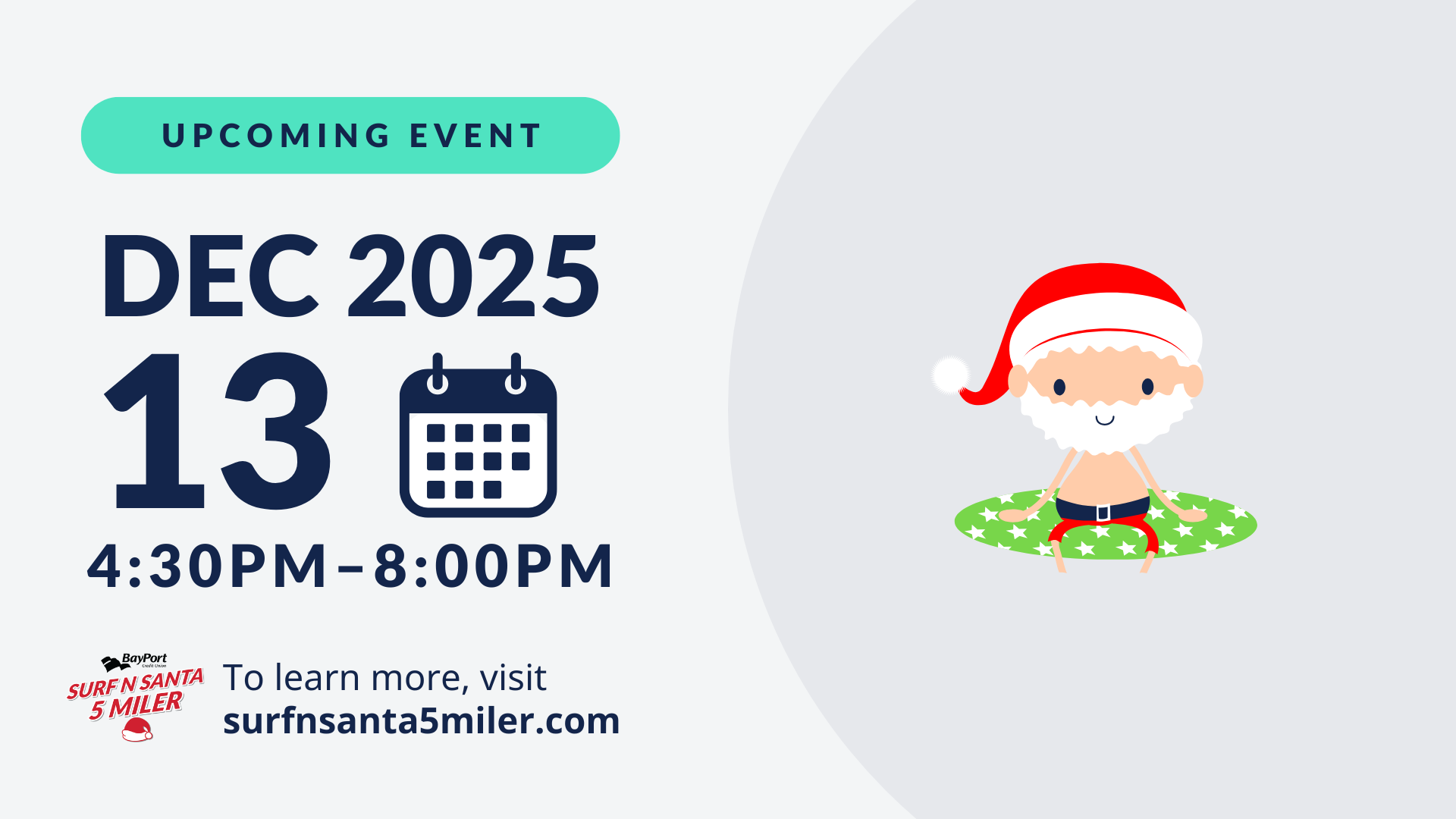 Surf N Santa on December 13, 2025