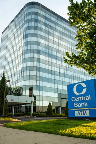 Central Bank building at Hurstbourne