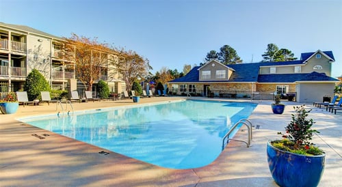 Crystal Clear Swimming Pool at Indigo Apartments in Morrisville, NC
