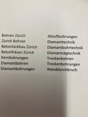 Barmettler Betonbohren