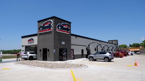 Front View of Wichita, Kansas Club Car Wash