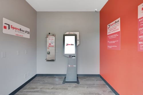 SpareBox Storage Kiosk for self-service storage rentals in Hiwasse, AR