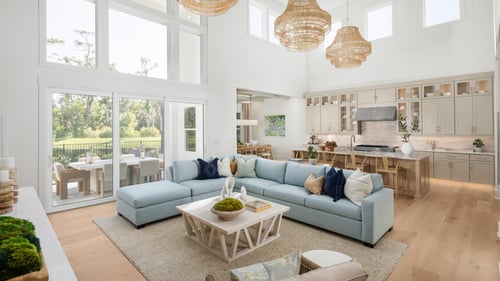 Bright great rooms with ample natural light