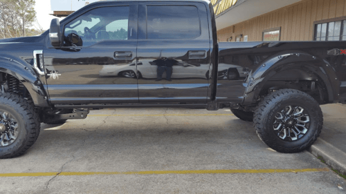 black truck window tinted