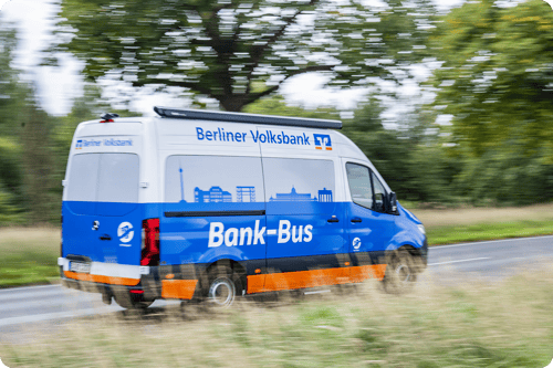 Foto des Bank-Bus der Berliner Volkbsnk
