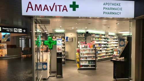 Amavita Flughafen, Check-In